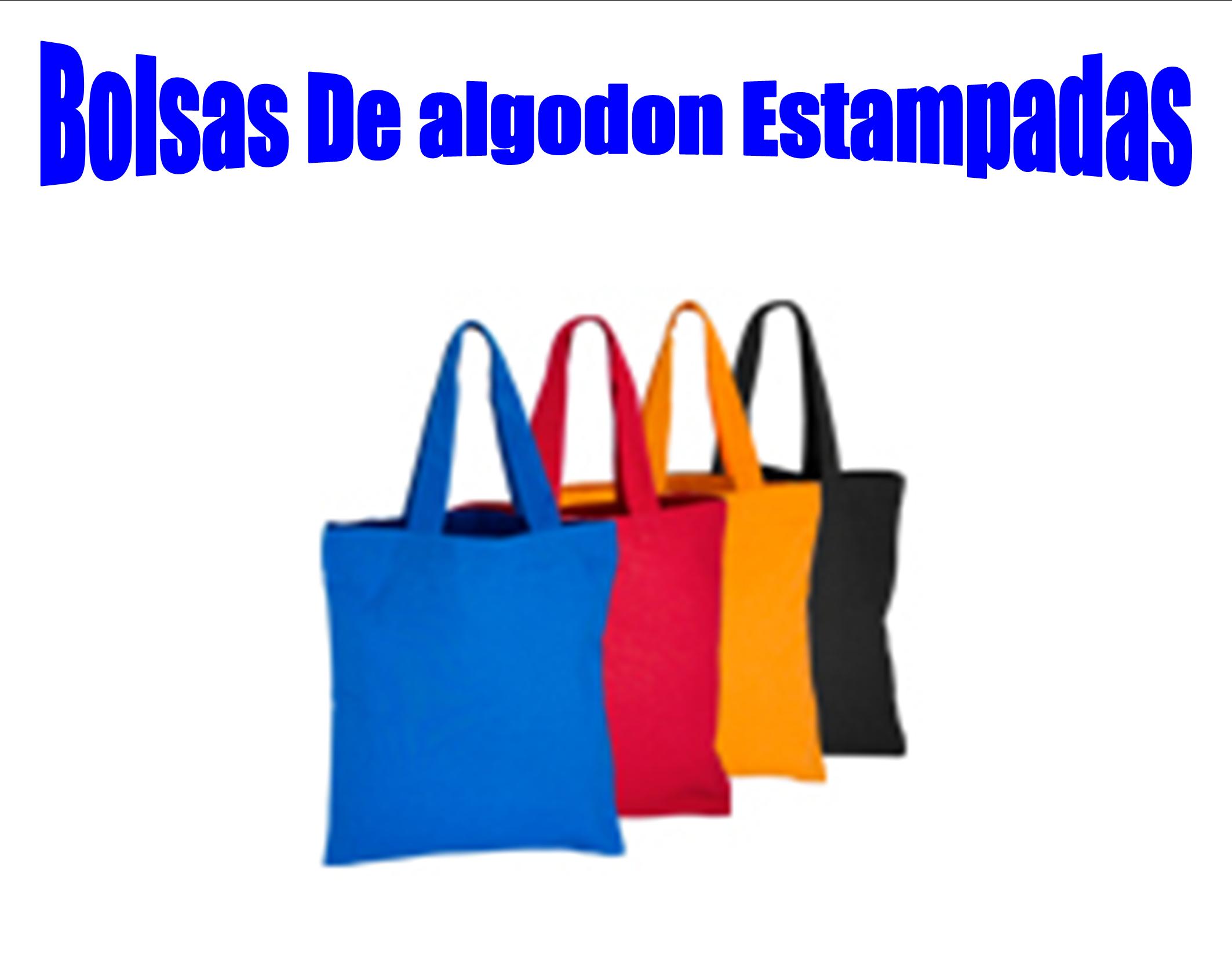 Bolsa de algodón colores 36X40